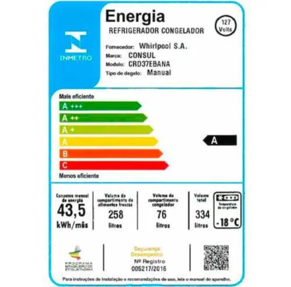 REFRIGERADOR CONSUL 220V 334L - #3