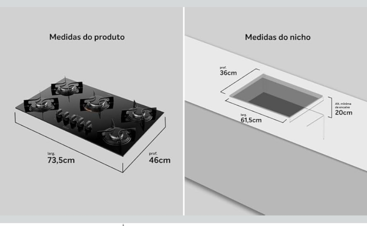 FOGÃO COOKTOP ATLAS 5BCS BIVOLT - #2