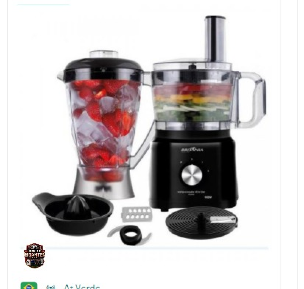 MULTIPROCESSADOR BRITANIA ALL IN ONE BMP900 | Preto - 220 V