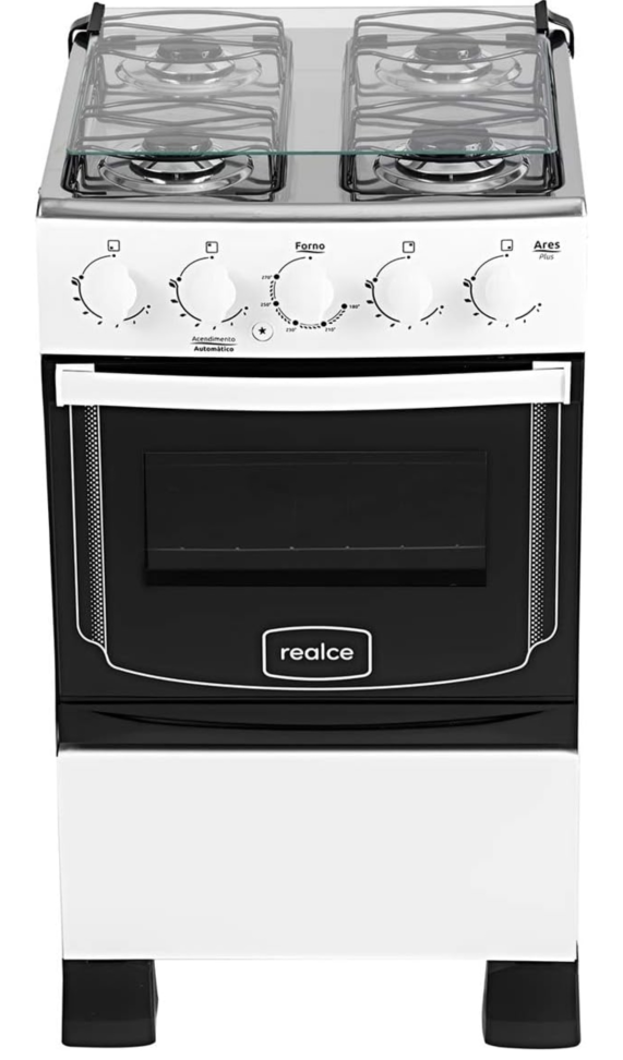 FOGÃO REALCE ARES PLUS 4 BOCAS BRANCO - #1