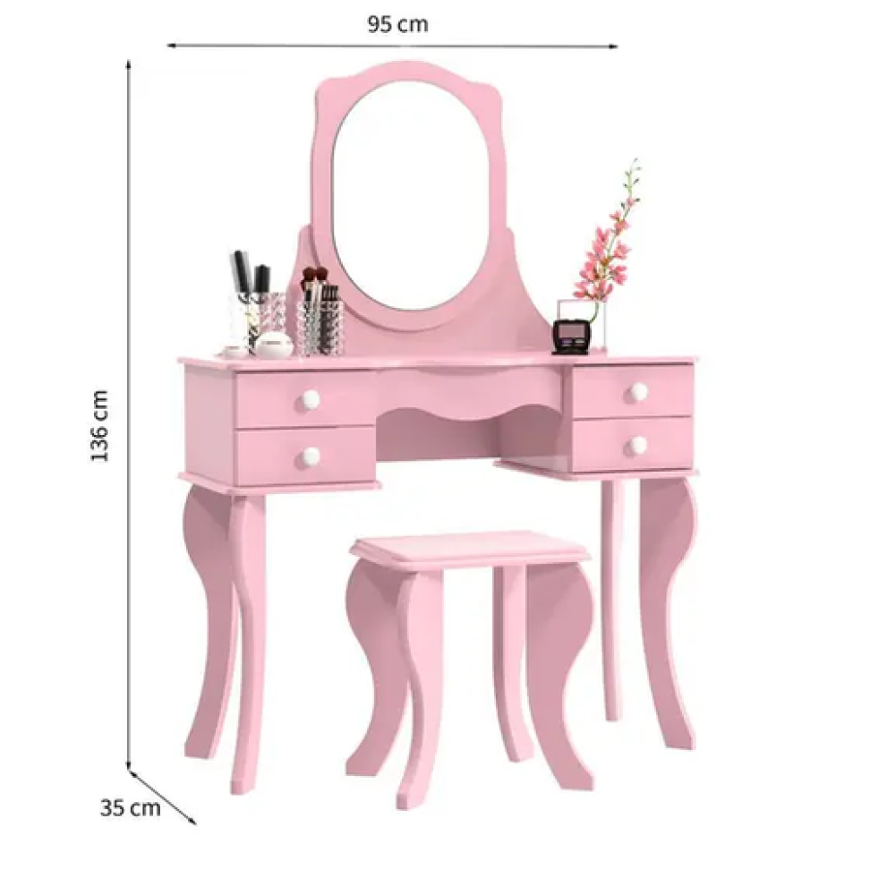 PENTEADEIRA PRINCESA PATRIMAR ROSA/BRANCO - #3