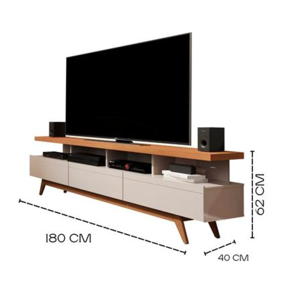 RACK VIVARE 1,60 WOOD OFF WHITE/FREIJO - #2