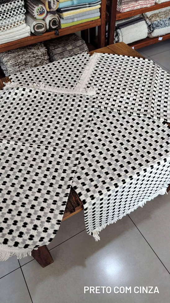 Jogo de passadeira Capadócia Preto com cinza - #2