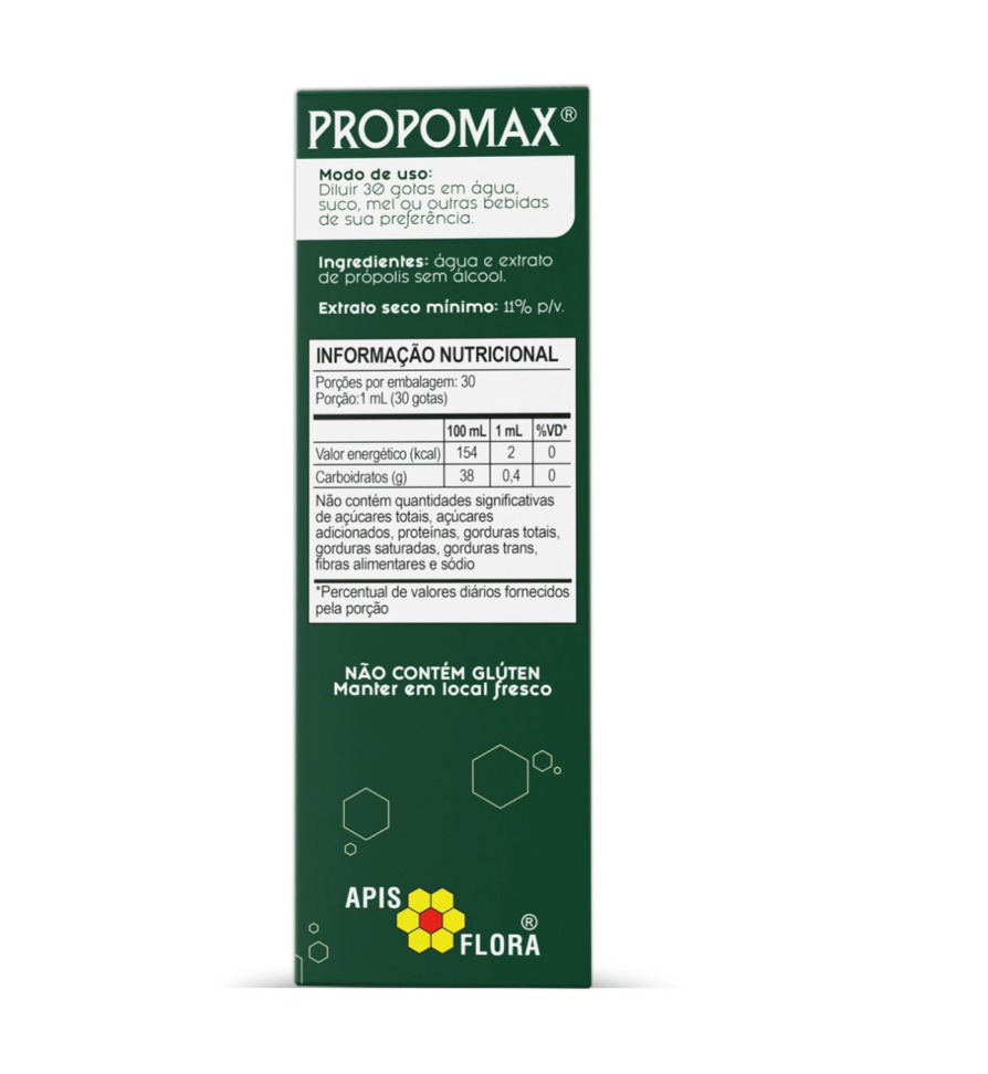 Extrato de Propolis VERDE SEM ÁLCOOL - 30ML - PROPOMAX - APIS FLORA - #1