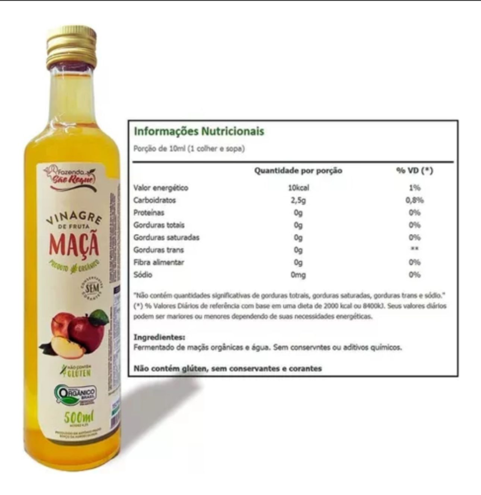 Vinagre de maca - ORGANICO - 500ml - #4