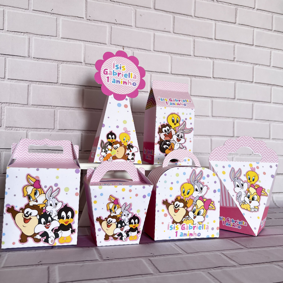 Kit Personalizados Básico Tema Baby Looney Tunes Menina - #2