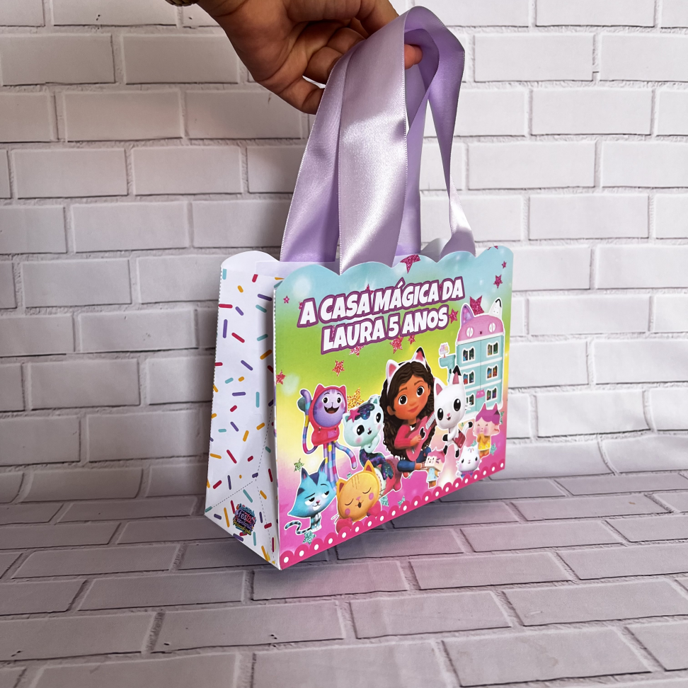 Sacolinha M Vertical Tema A Casa Mágica da Gabi - #2