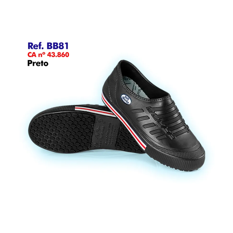 Tênis Profissional EVA BB81 Preto – Soft Works