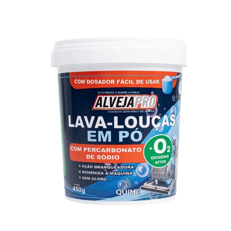 AlvejaPro Lava-Louças em Pó 450 g – QuimiVida
