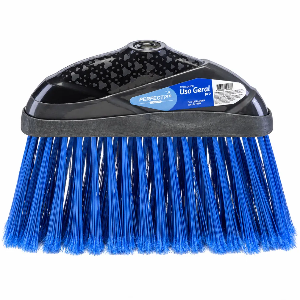 Vassoura uso geral color code azul sem cabo - [perfect pro]