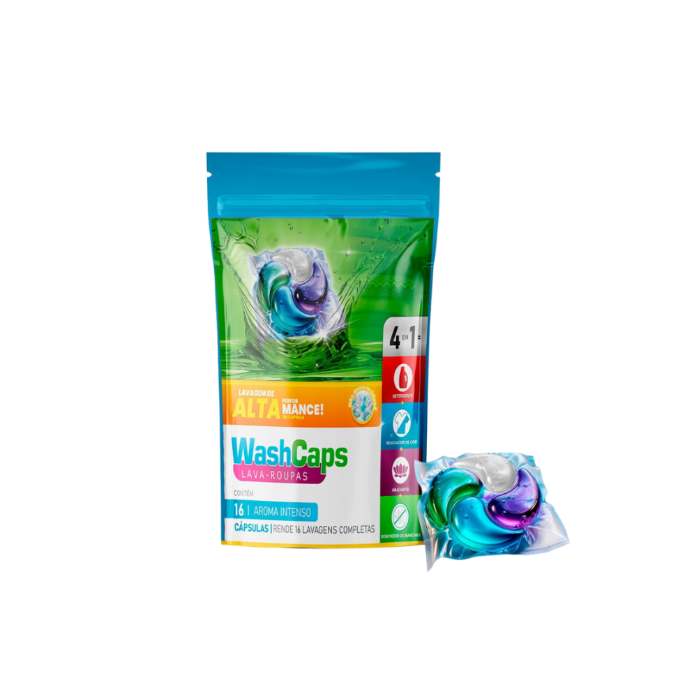 CAPSULAS LAVA ROUPAS AROMA SUAVE 16 UN - #1