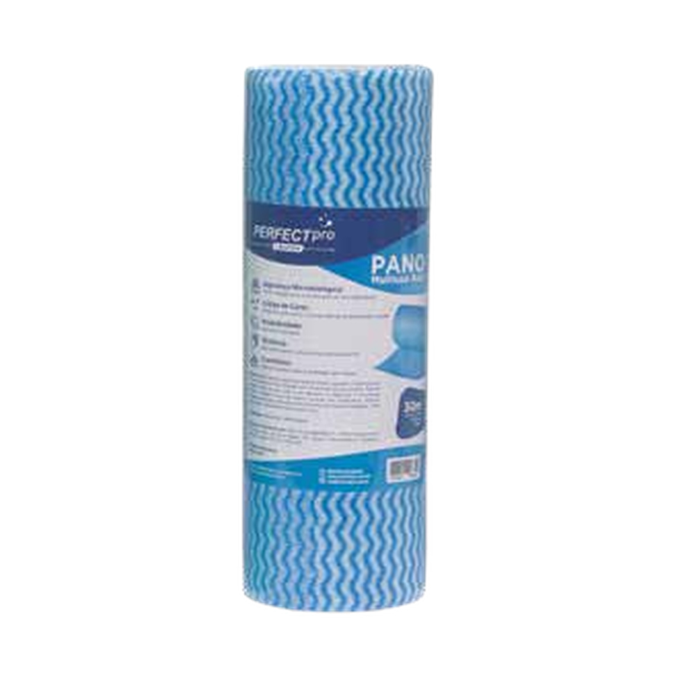 Pano Multiuso em Rolo Azul 60 Folhas Perfect Pro