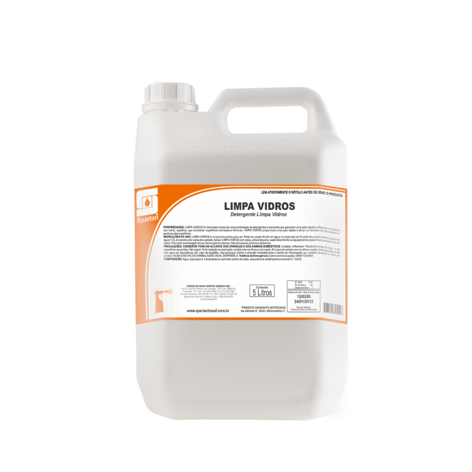 LIMPA VIDRO PROFISSIONAL 5L  SPARTAN
