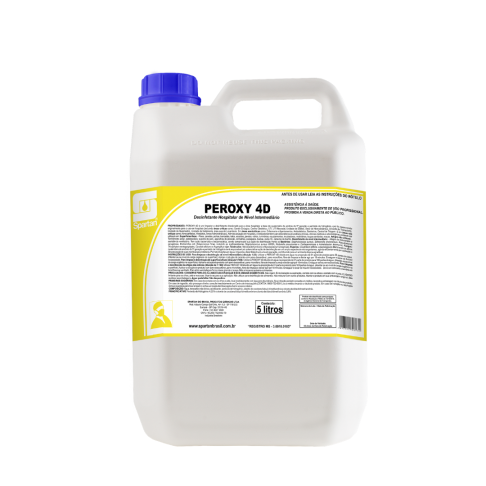 DETERGENTE DESINFETANTE PEROXY 4D 5L  SPARTAN