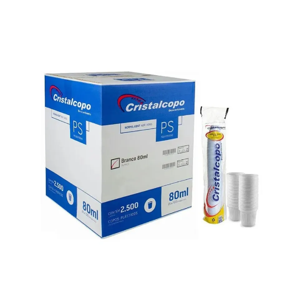 CAIXA COPO DESCARTAVEL CAFE 80ML (25)