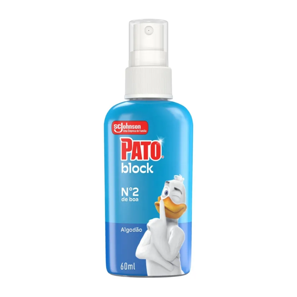 Block Odorizador Sanitário Algodão Spray 60 ml - Pato