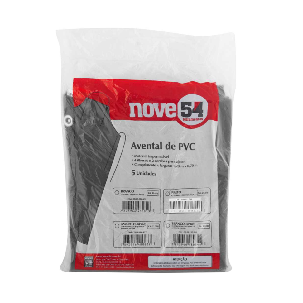 AVENTAL DE PVC COM FORRO, 1,20 M X 0,70M  NOVE54 - #3