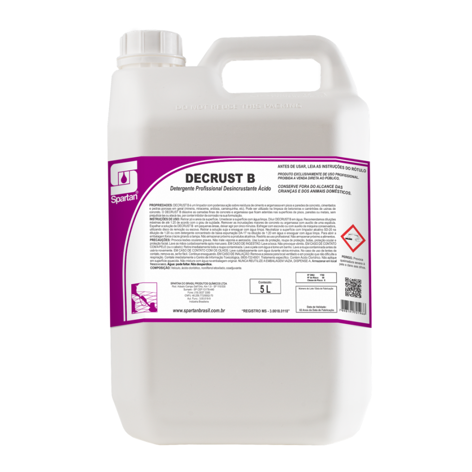 DECRUST-B SPARTAN POS OBRA 5L