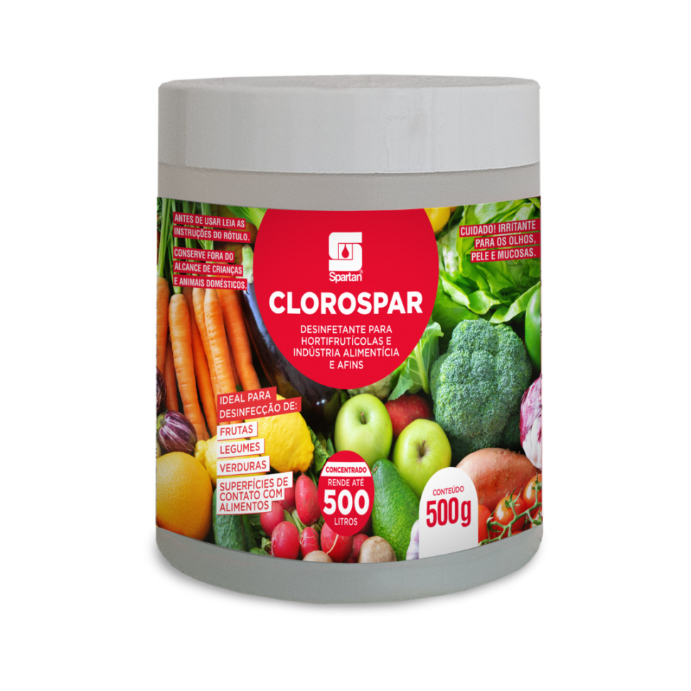 Desinfetante Hortifrutícolas Clorospar 500 g – Spartan