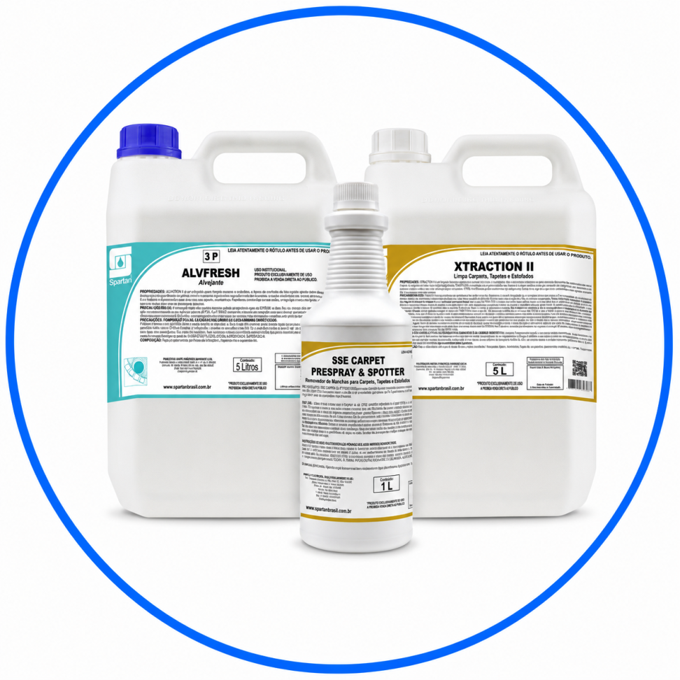 Kit Profissional para Limpeza de Estofados - Spartan