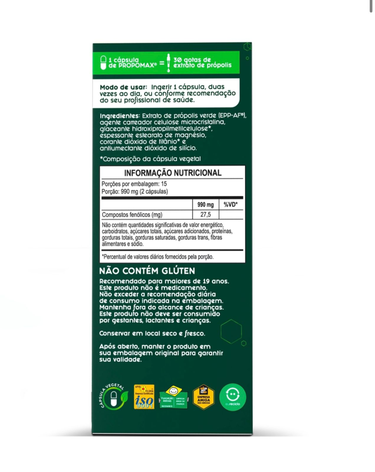 Extrato de Propolis VERDE 30 Caps - PROPOMAX - APIS FLORA - #2