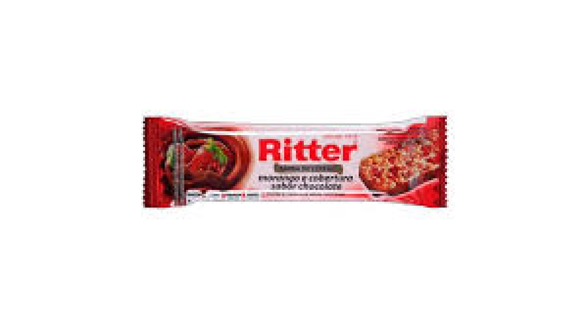Barra RITTER - MORANGO - C/ COBERTURA DE CHOCOLATE -25 g