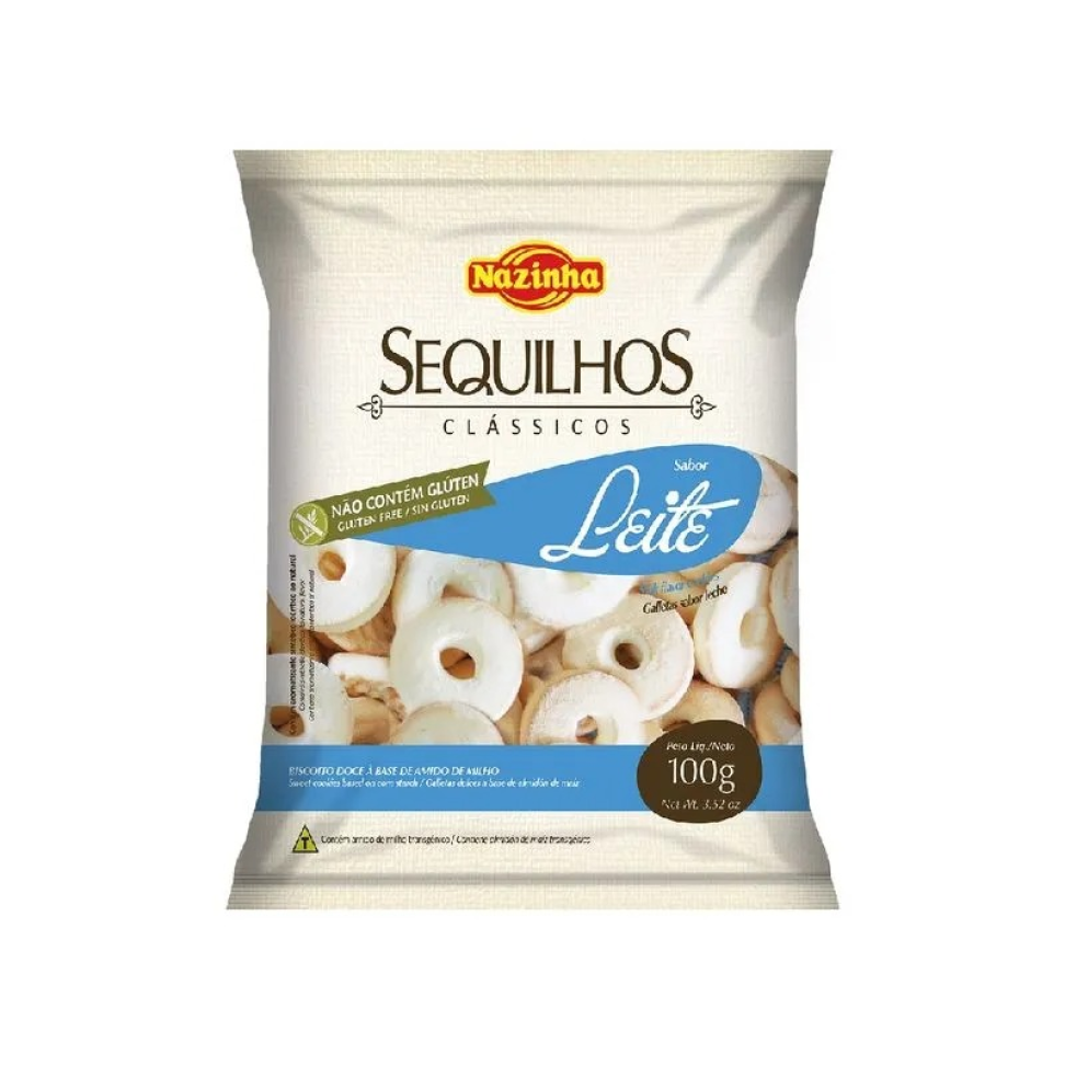SEQUILHOS MINI LEITE - 100G NAZINHA