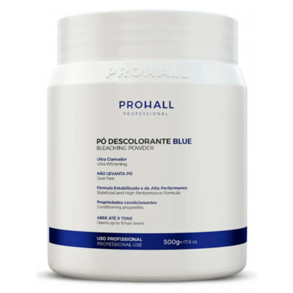 Pó Descolorante Azul Ultra Clareador Abre até 9 tons 500g