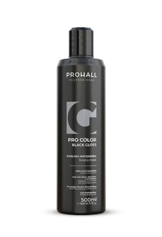 Matizador Efeito Loiro Cinza Platinado Black Gloss 500ML