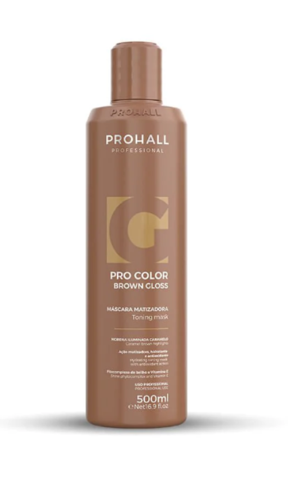 Matizadora Efeito Morena Iluminada Caramelo Brown Gloss 500ML