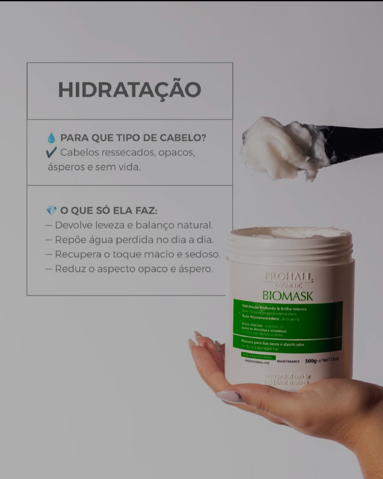 Máscara Ultra Hidratante Biomask Professional 500g