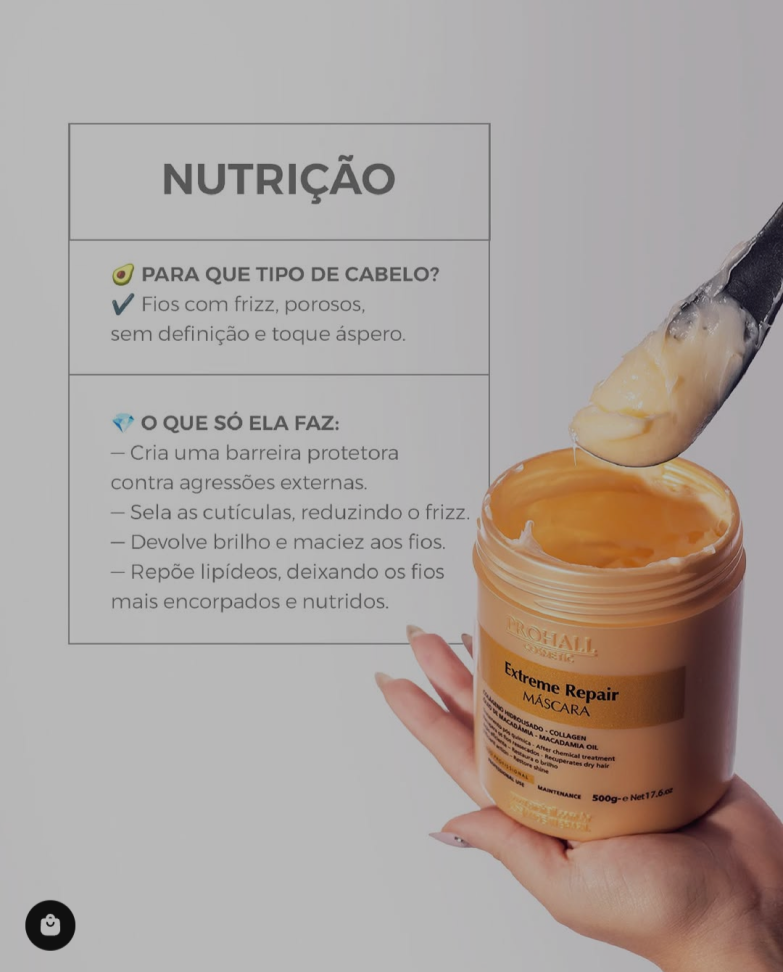 Máscara Profissional Ultra Nutritiva Extreme Repair 500g - #4