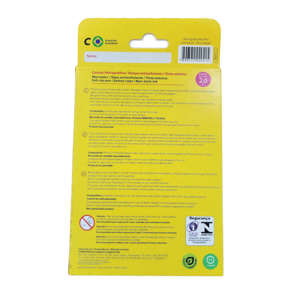 Canetinha Hidrocor c/36 Neo Pen Gigante compactor - #2