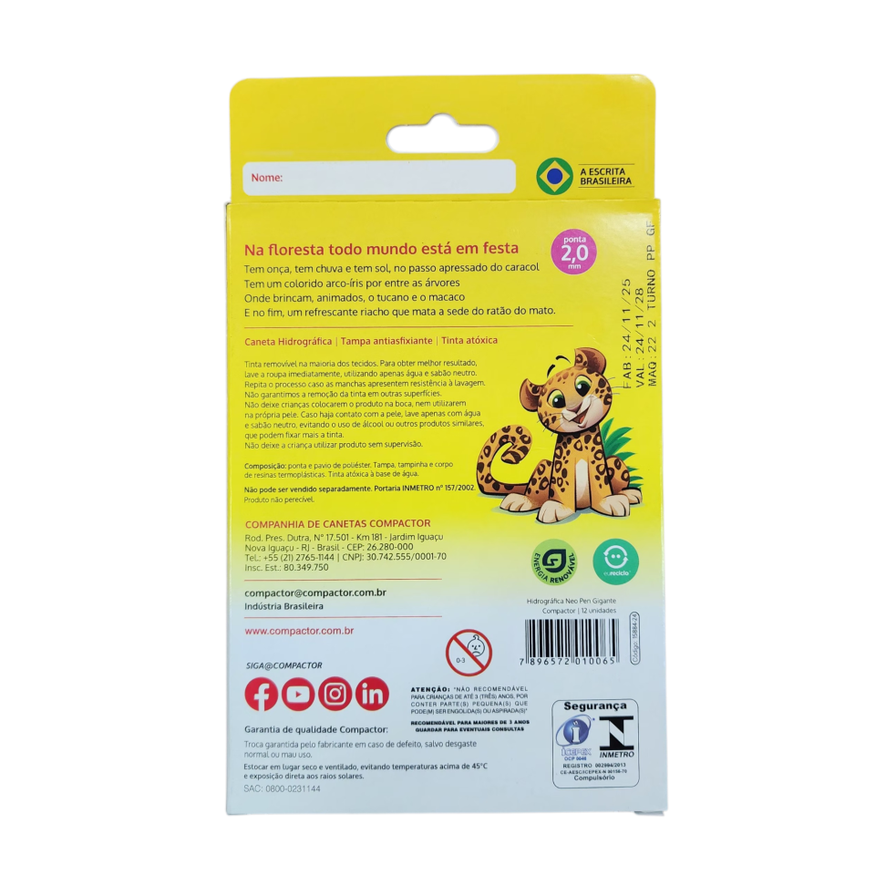 Canetinha Hidrocor c/12 Neo Pen Gigante - #2