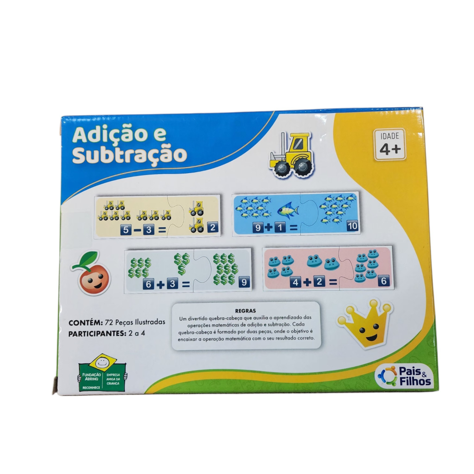 Jogo de adição e subtração