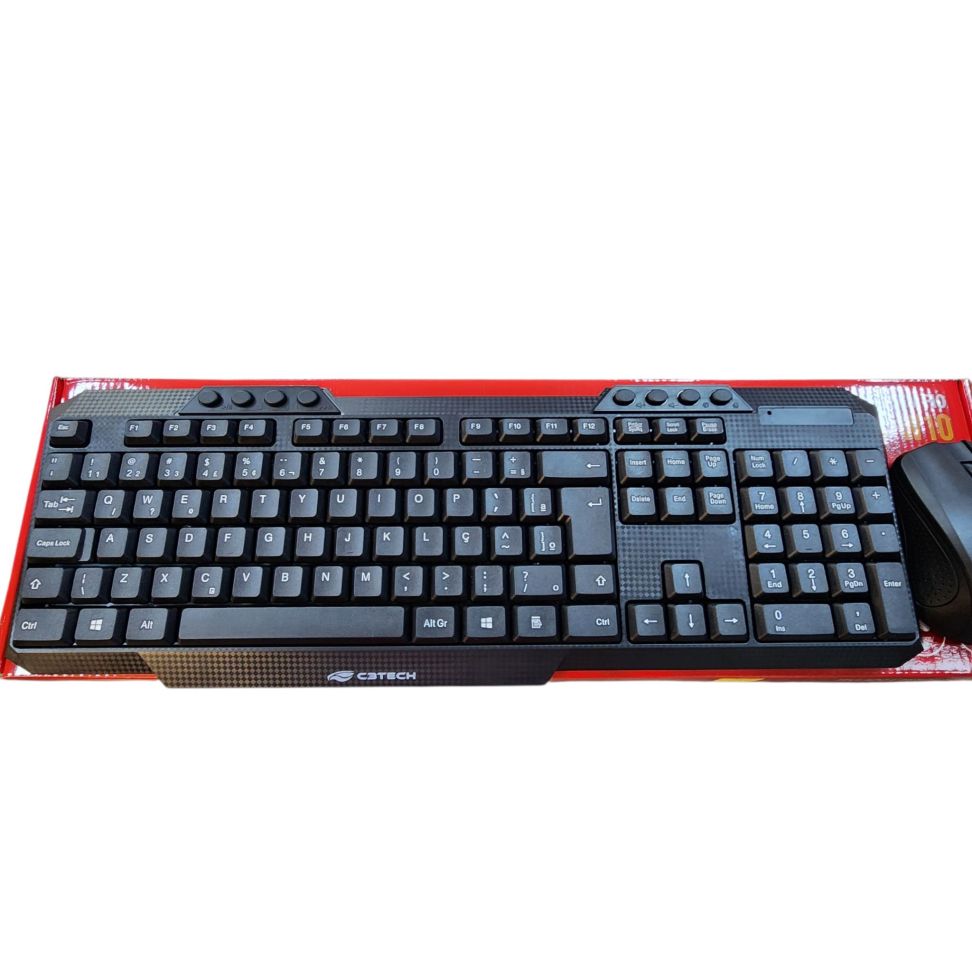 Teclado e Mouse sem Fio K-w10 cetech - #3