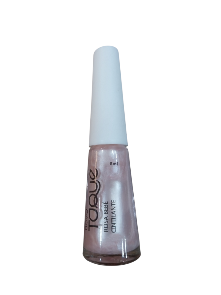 Esmalte Novo Toque Rosa Bebê  cintilante 8ml