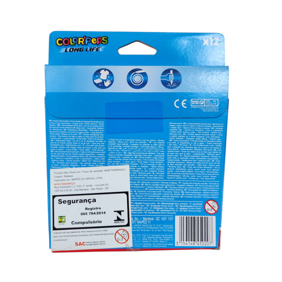 Canetinha color peps c/12 ultra clean Maped - #2