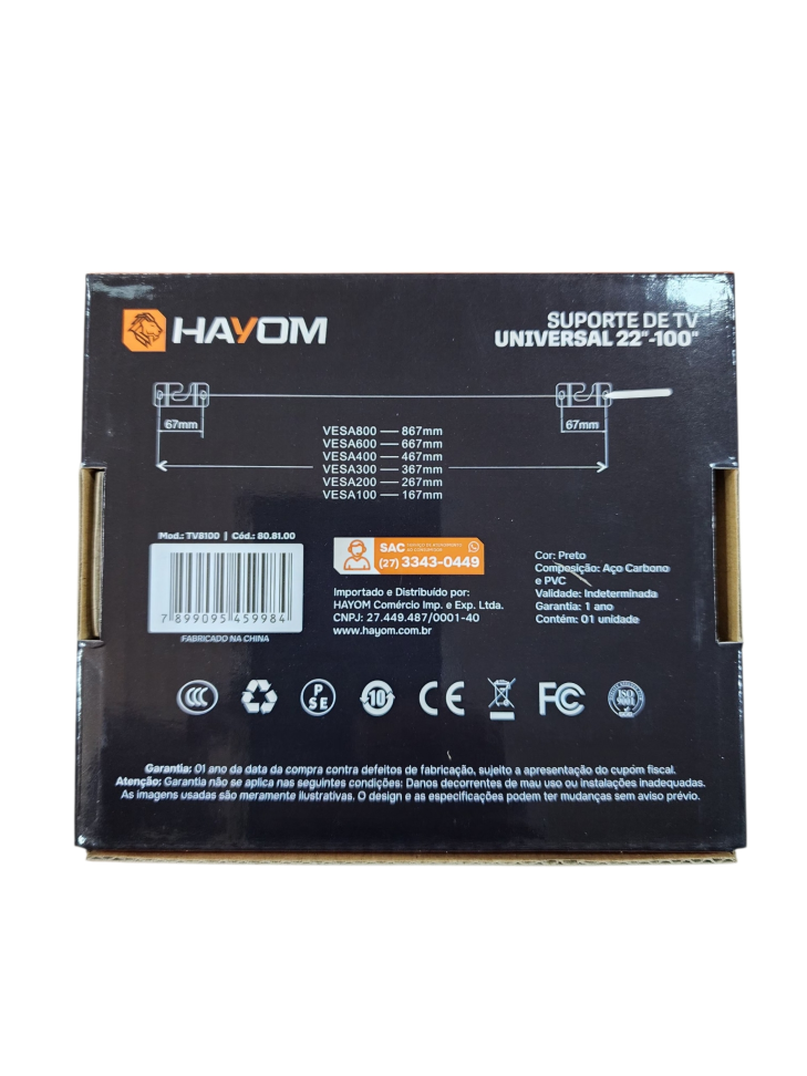 Suporte de TV universal 22"-100" Hayon - #3