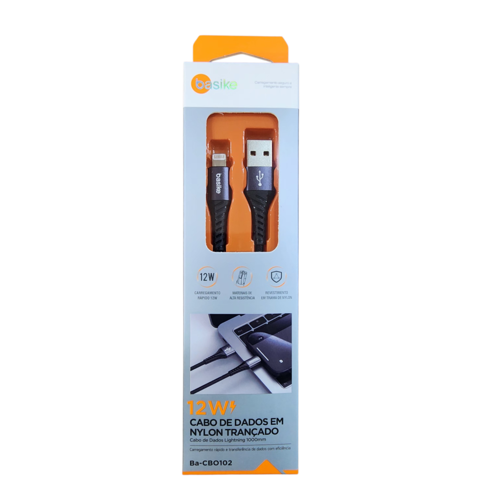 Cabo de Dados USB Lightning 1m CBO102 basik