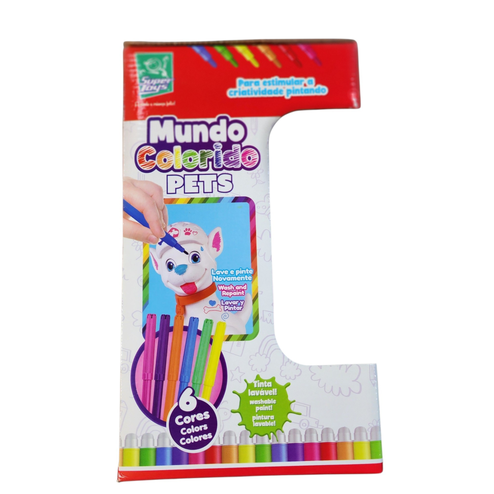Mundo colorido Pets 6 cores