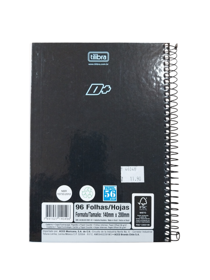 Caderno1/4 96f 140mmx200mm D+ tilibra - #2