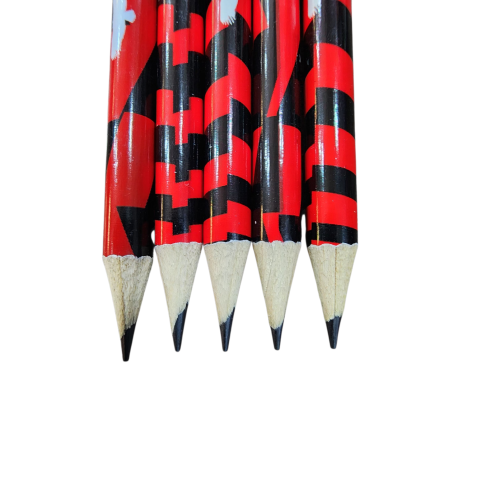 Kit c/5 Lapis com borracha do Flamengo FL1202
