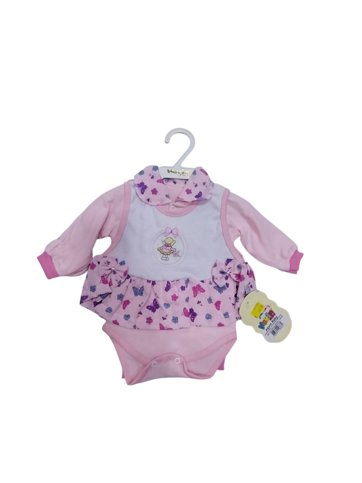 Conj.Pagã Feminina 4 PÇS Rosq estampada Kevin Baby - #2