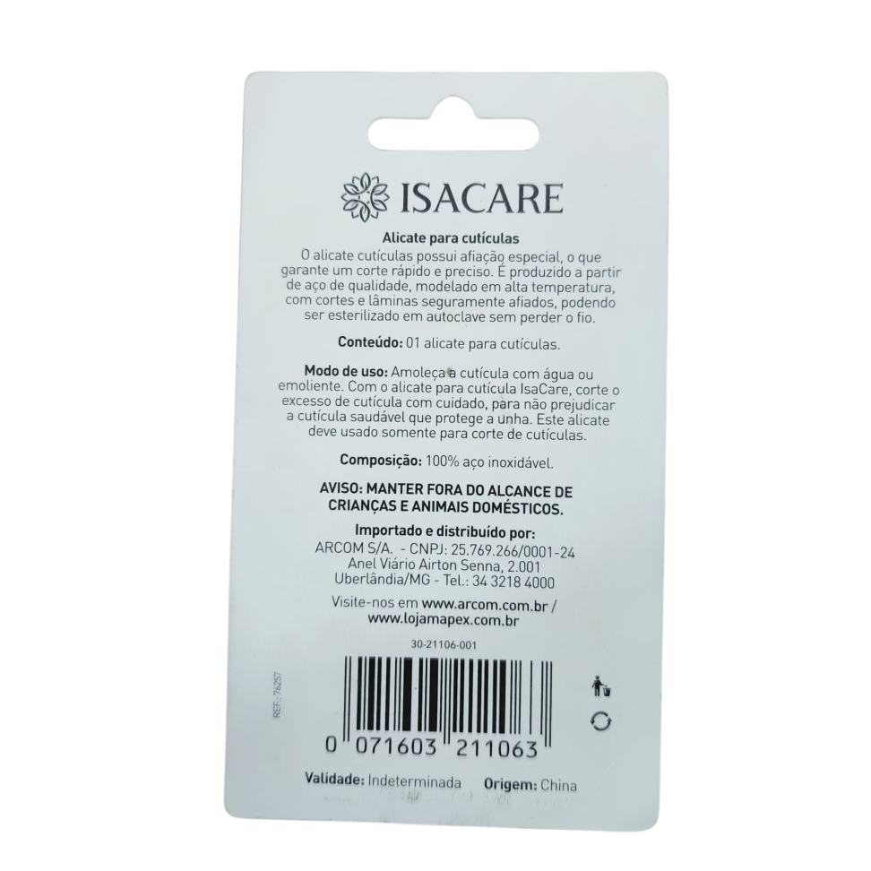 Alicate para cutículas isacare - #2