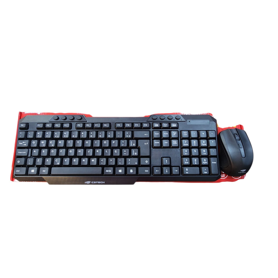 Teclado e Mouse sem Fio K-w10 cetech - #5