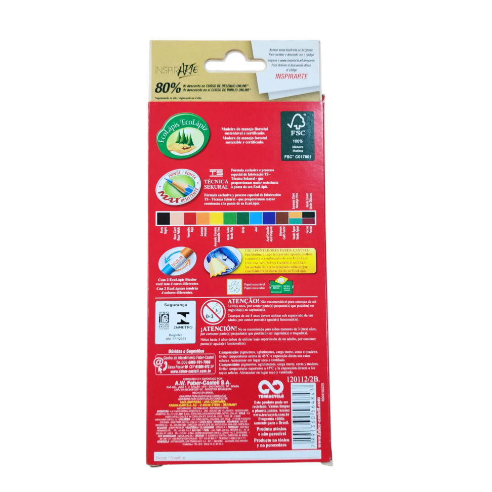 Lapis de cor c/12 ecolápis - #2