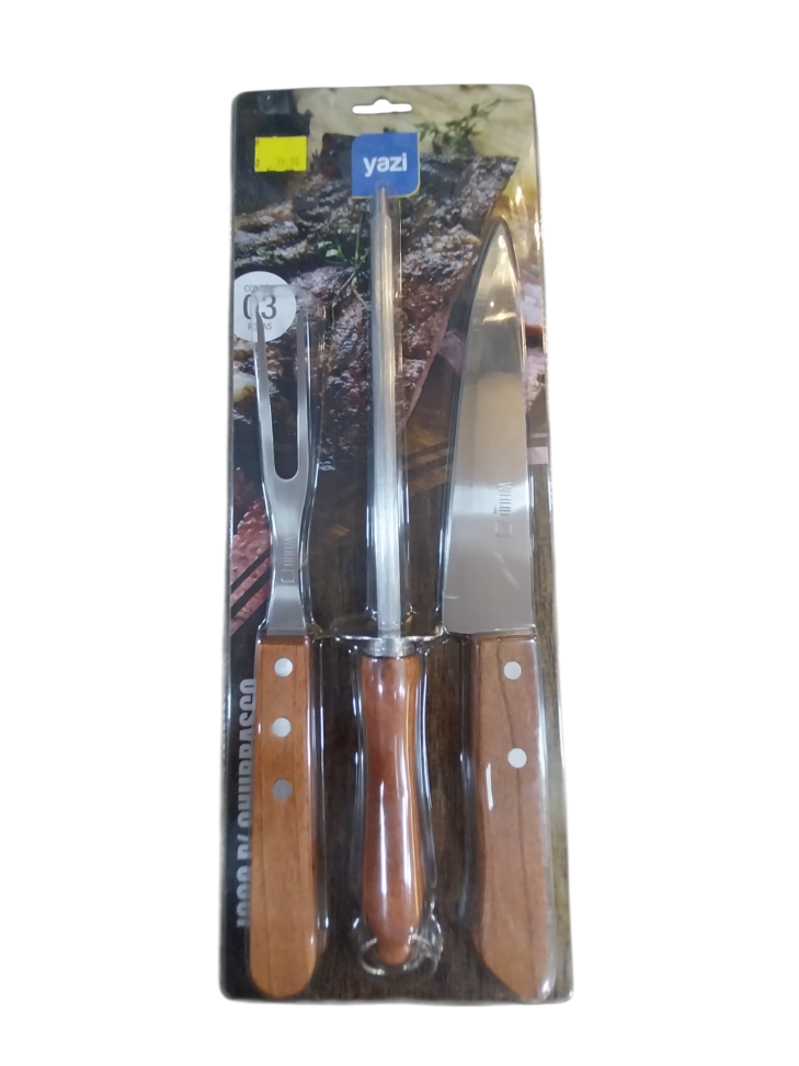 Jogo p/ Churrasco com 3 peças 19578-YAF07W