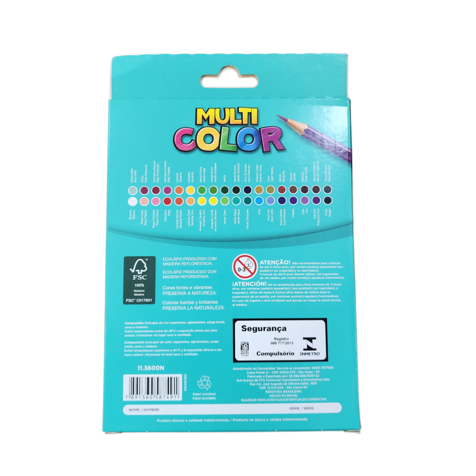 Lapis de cor Multi Color c/ 36 - #2