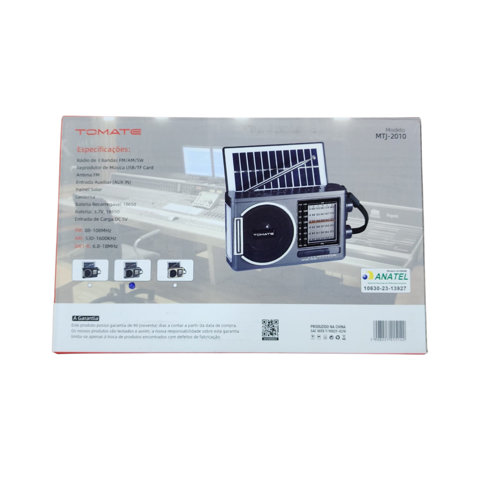 Rádio Portátil AM/FM/SW USB /TF Player MTJ-2010 - #8